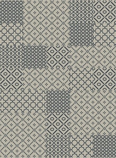 Dynamic Rugs PIAZZA 7647-5501 Beige and Blue